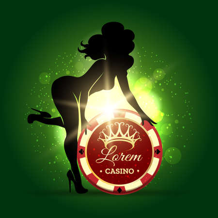 Casino Emblem templateのイラスト素材