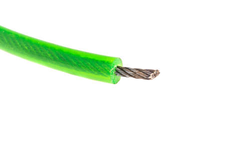 Metal rope on a white background