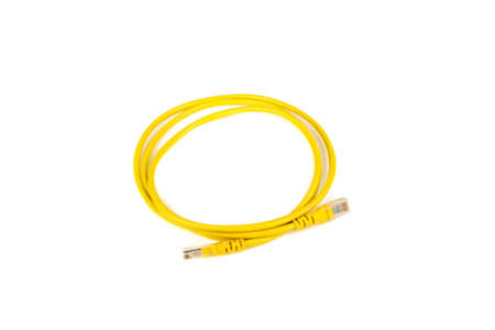 internet cable on white backgroundの写真素材