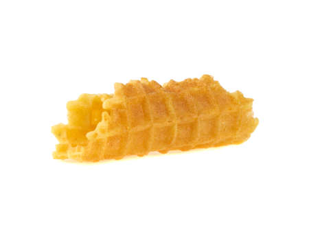 a wafer tubule isolated on white backgroundの写真素材