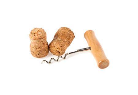 corkscrew corkscrew on white backgroundの写真素材