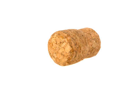 cork plug on white backgroundの写真素材