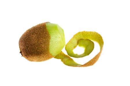 Kiwi on white backgroundの写真素材