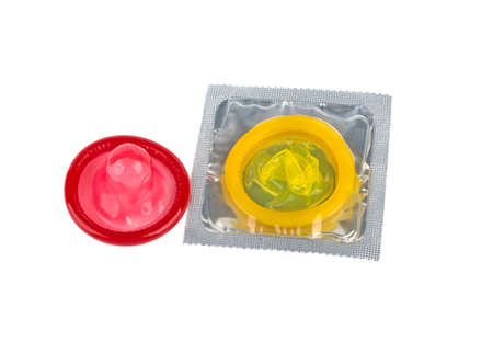condom isolated on white background