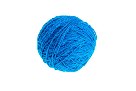 Yarn on white backgroundの写真素材