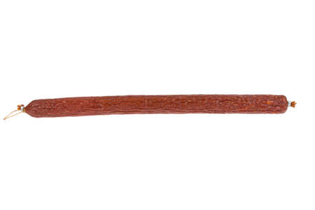 stick sausage on white background