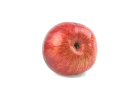 red apple on white background