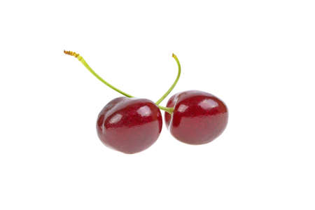 cherry berries isolated on white background