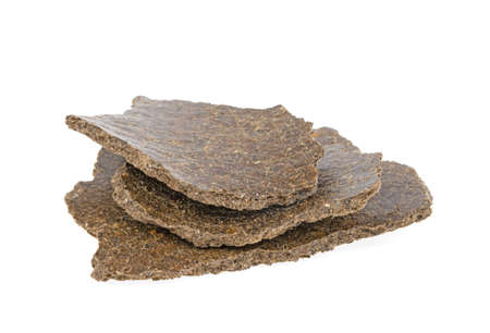 pressed sunflower seeds on a white background isolated