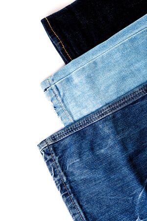 different tipes of jeans texturesの写真素材
