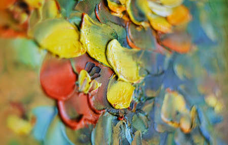 Detail of a paintingの写真素材