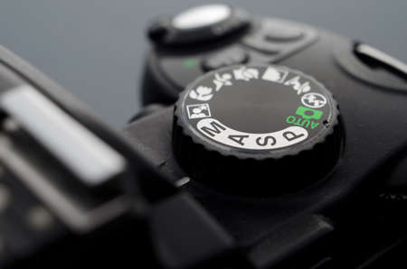 Close up of a digital photo cameraの写真素材