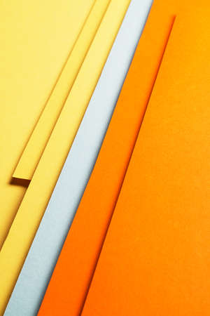 Material design yellow, blue and orange background. Photo.の写真素材