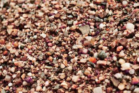 Circle shaped little rocks on the groundの写真素材