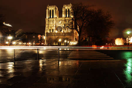 Paris, France - february 2010 The Notre Damme churchのeditorial素材