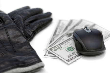 Online Banking and shopping, hacking concept