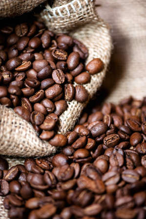 African aromatic bio coffee in vintage packagingの写真素材