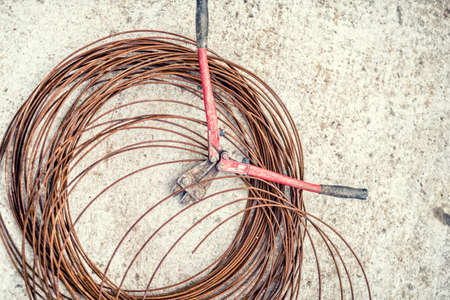 Metal Scissors used in construction site and wire rod and steel wire, industrial toolsの写真素材