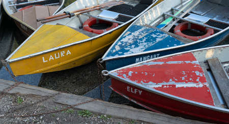 Boats on an Lake in Alps