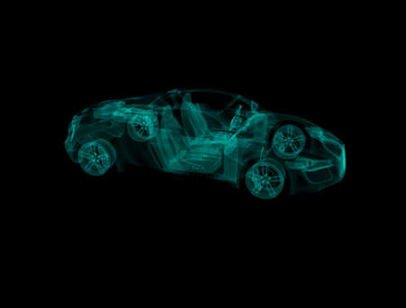 Car Hologram Audi R8の写真素材