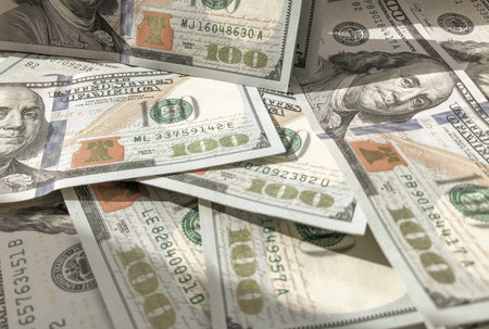 USA dollar banknotes. New sample.の写真素材