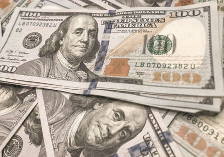 American dollars are on the table.の写真素材