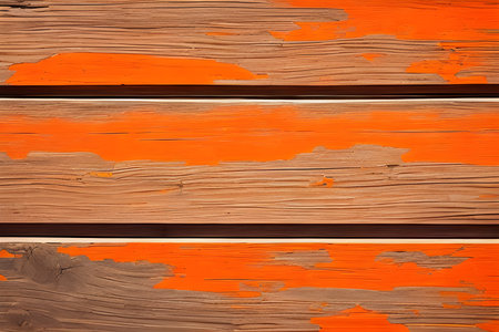 Beautiful wood texture, orange color, mockup.の素材
