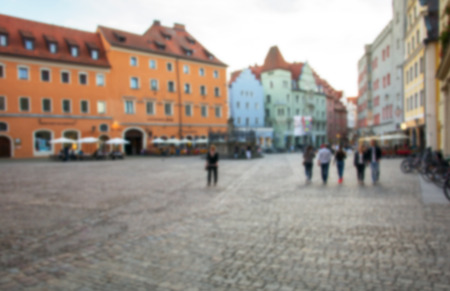 Out of focus urban scene