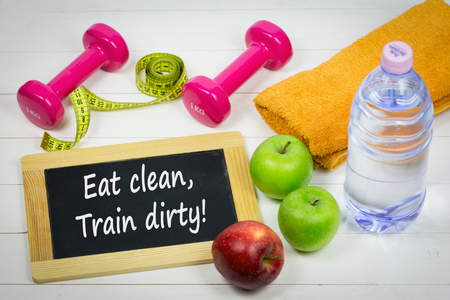 Fitness, exercise, diet conceptの写真素材