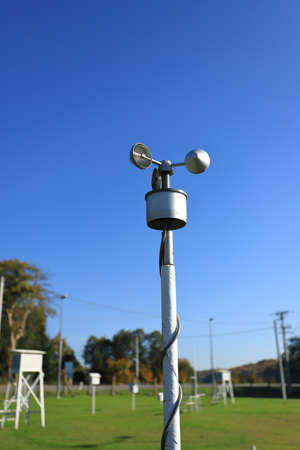 A Windcup to measure wind speed. The Windcup is placed in the meteorological garden to support the...