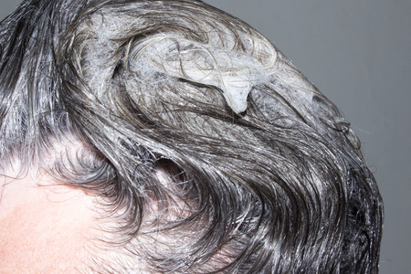 Hair caused by shampooの写真素材