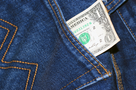 Money in your pocketの写真素材