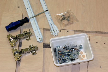 Assembly of the tableの写真素材