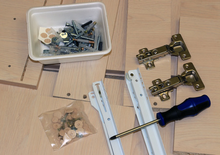 Assembly of the tableの写真素材