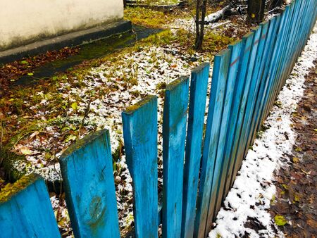 Old wooden fenceの写真素材
