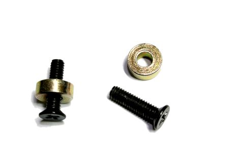 Two black screwsの写真素材