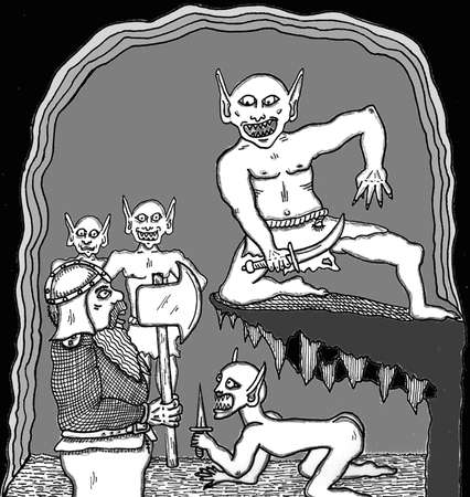 Dwarf vs. Gremlinsのイラスト素材