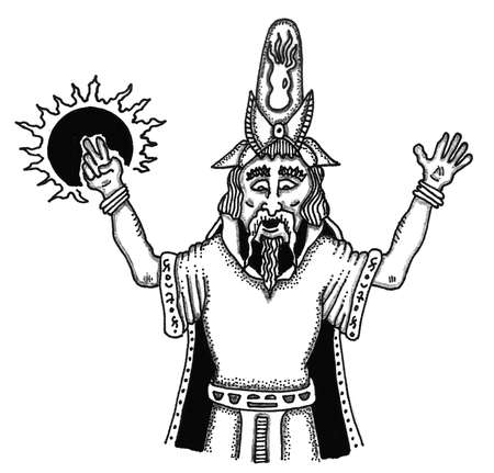 Old Human Wizardのイラスト素材