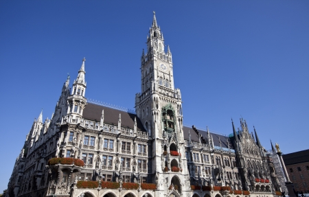 New Town Hall  Neues Rathaus  in Munich, Germanyの写真素材
