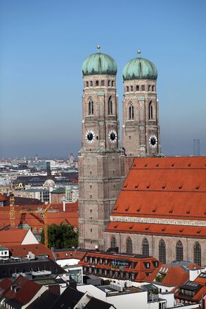 Frauenkirche in Munich, Germanyの写真素材
