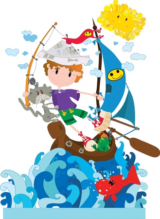 Little sailorのイラスト素材