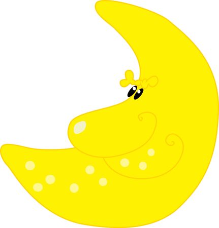 Yellow  moonのイラスト素材