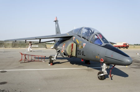 Belgrade, Serbia - September 2, 2012 - Aircraft Alpha Jet NG on the Airshow Batajnica 2012 in Belgrade, Serbia on September 2, 2012.のeditorial素材