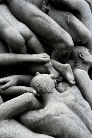 Vigeland park in Oslo, Norwayのeditorial素材