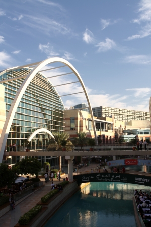 Dubai, UAE, November 18, 2010 - Festival City in Dubai is large residential, business and entertainment development. There are more than 90 restaurants and more than 400 shops in it. のeditorial素材