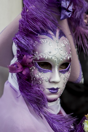 Traditional venetian carnival maskのeditorial素材