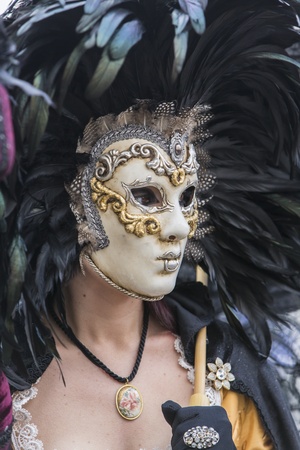 Traditional venetian carnival maskのeditorial素材