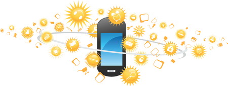 Mobile phoneのイラスト素材