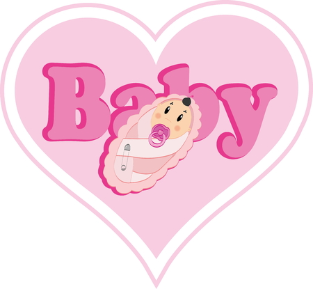 Baby girlのイラスト素材