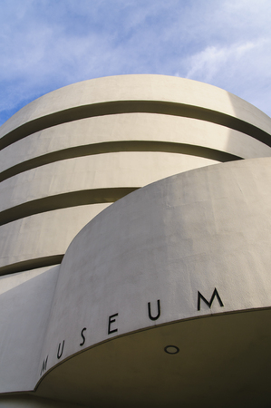 Guggenheim Museum in New york at November 28, 2011. Museum was designed by Frank Lloyd Wright and building opened on October 21, 1959.のeditorial素材
